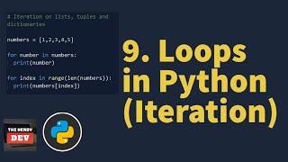 Loops in Python (Iteration) | Python Tutorials For Beginners