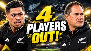 All Blacks Injury Blow! Dave Rennie Makes 4 Squad Changes for Bledisloe Cup Rematch #AllBlacks