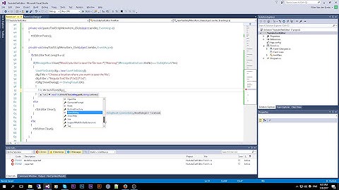 Visual C# 2015 - Simple text editor
