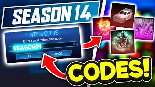 SEASON 14 Redeem Codes! In Rocket League