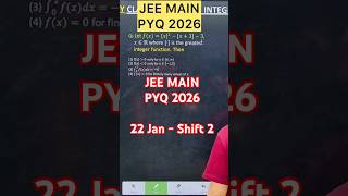 Q) Let 𝑓(𝑥)=[𝑥]^2−[𝑥+3]−3, 𝑥∈ℝ where [∙] is the greatest    integer function. Then #jee2026