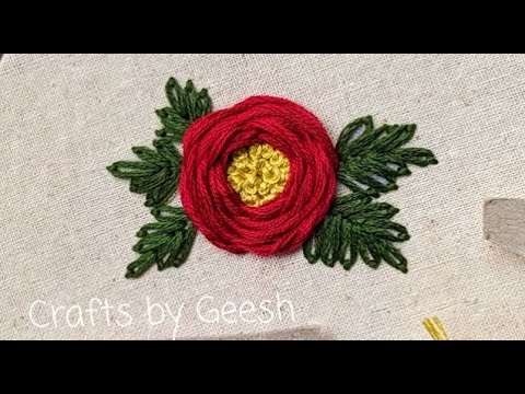 How to embroider Spider Lily by Stitch and Crochet 