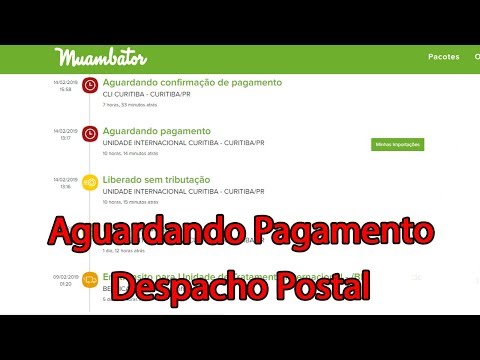 Liberado sem tributação, aguardando pagamento, saiba como resolver - Despacho Postal.