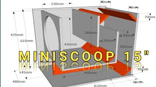 đź”´Box Subwoofer Miniscoop 15 inch