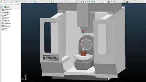 5-axis cnc machine from SolidWORKS loaded in PowerMILL