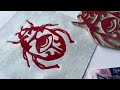 Linocut Printmaking Process | Satisfying Art | All-Seeing Beetle Print | Relaxing Sleep Video