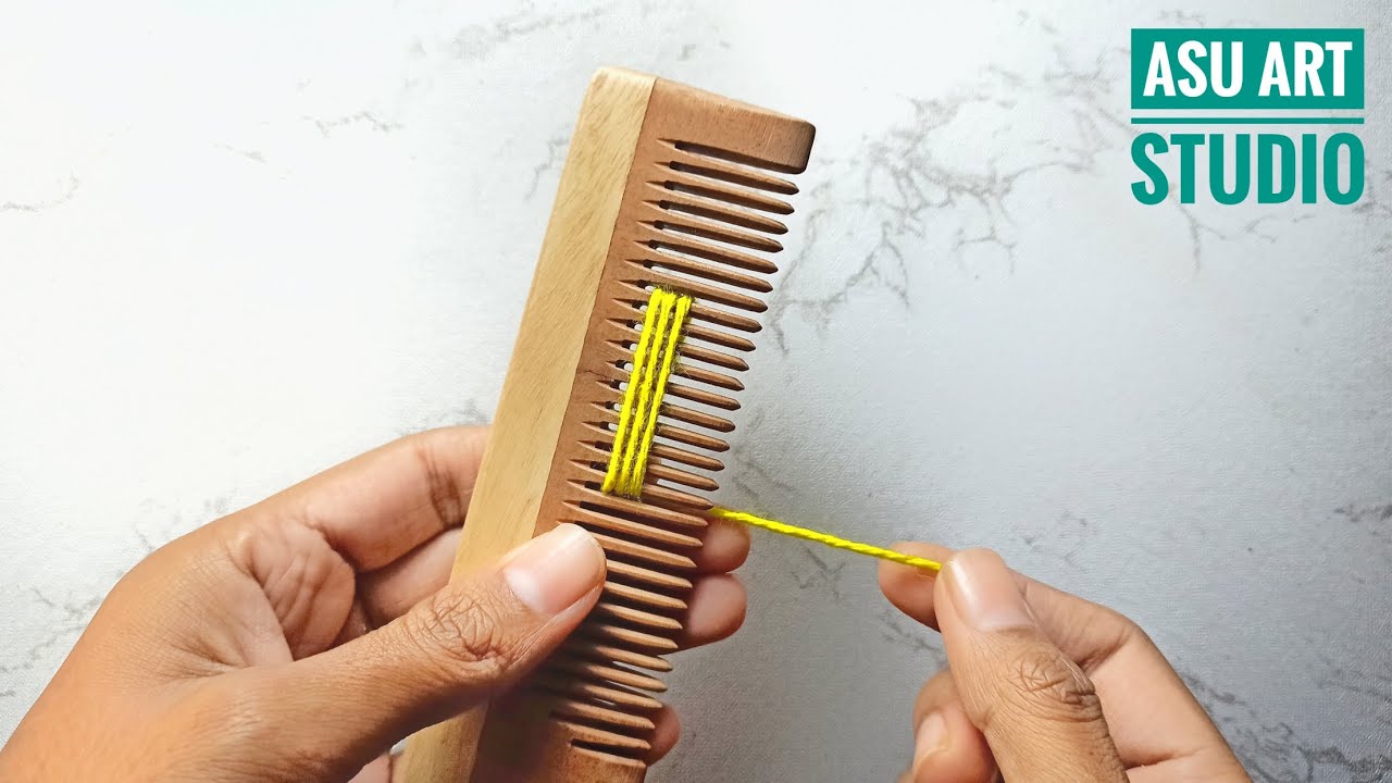 Super Easy Craft Idea With Woolen || Comb Amazing Trick Craft 