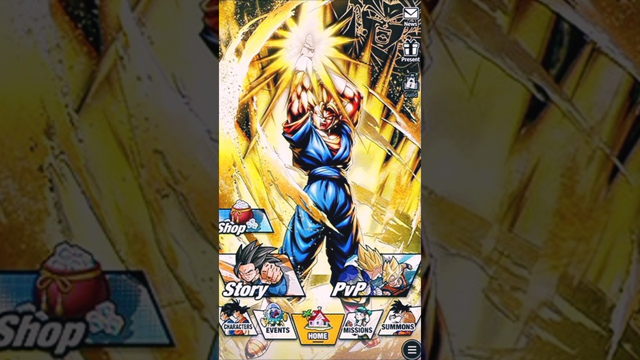 NEW LEGEND SUPER VEGITO HOME SCREEN CARD ART ANIMATIONS DETAILS!! 