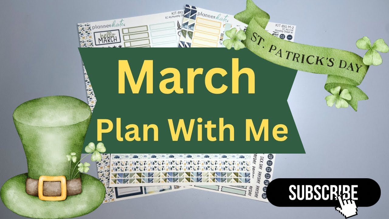 🍀March 2026 | Monthly Plan With Me | Erin Condren 🍀