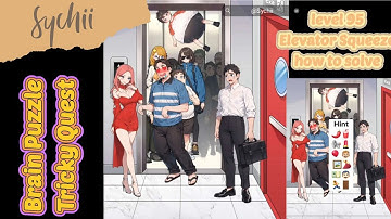 Level 95: Brain Puzzle Tricky Quest: Elevator squeeze. how to solve #brainpuzzle #easypuzzles