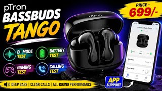 Unique Design Earbuds Review Ptron Bassbuds Tango In-Ear Tws Earbuds Battery Test Sound Test