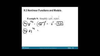 Week 1: Day 1 - R.5 Nonlinear Functions and Models