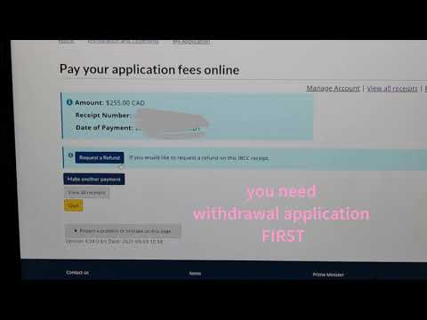 How to ask for a REFUND from IRCC #canadaimmigration 加拿大移民如何申请退款