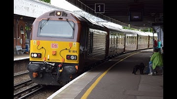 DB VSOE 67021+67024 Tones and Full Thrash away from Whitstable working 1Z82/1Z83 12/5/18