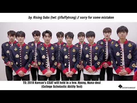 [ENG SUB] TRCNG - 2018학년도 수능 응원 메시지 (2018 CSAT Cheering Message)