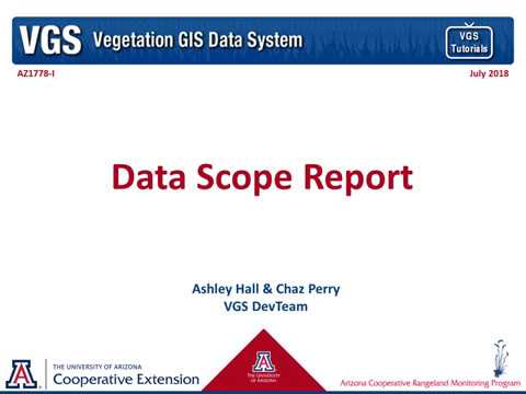 Version 4.0 Data Scope Report Tutorial