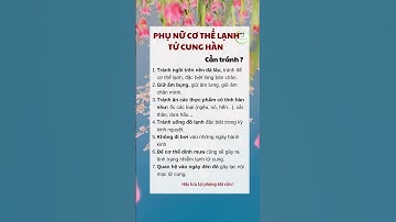 PHỤ NỮ CƠ THỂ LẠNH TỬ CUNG HÀN   🇻🇳🇧🇷  ứckhoegiadinh01ứckhoegiadinh