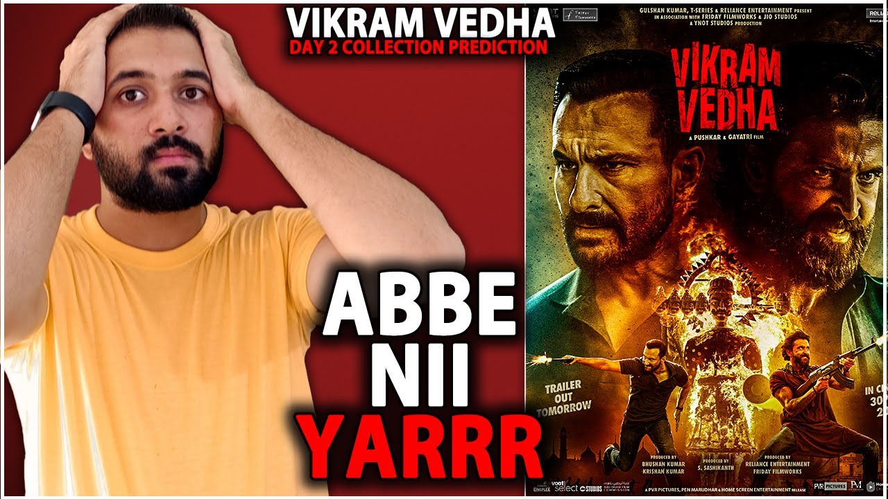 Vikram Vedha Day 2 Box Office Collection Prediction |Vikram Vedha Movie India & Worldwide Collection