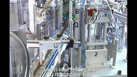 Three way stop cock assembly machine