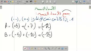 حصة البث المباشر الثانية متوسط : درس الأعداد النسبية