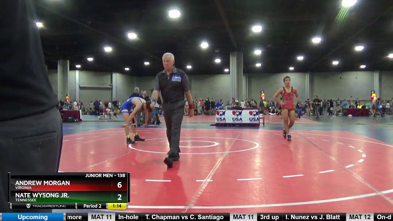 Junior Men 138 Andrew Morgan Virginia Vs Nate Wysong Jr. Tennessee