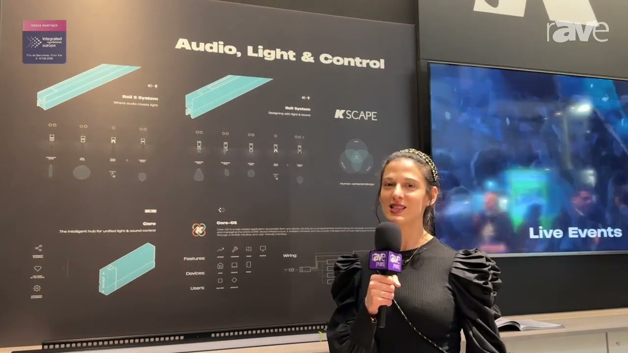 ISE 2026: K-array Demonstrates KSCAPE Rail S System Lighting and Audio