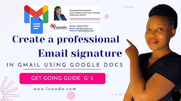 Create A Professional Email Signature in Gmail Using Google Doc