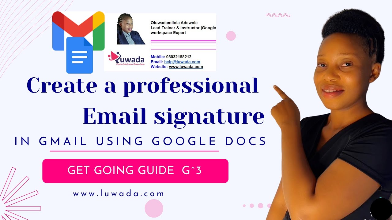 Create A Professional Email Signature in Gmail Using Google Doc