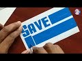 How to cut letters shape sticker  how to hand cut vinyl sticker for beginners  lokaaarts