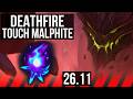 MALPHITE vs MASTER YI (TOP) | Deathfire Touch | KR Master | 26.11