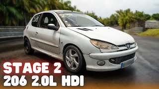 206 2.0L HDI made in 974 🇷🇪 (un stage 2 petit budget qui marche bien !) 😈💨💨