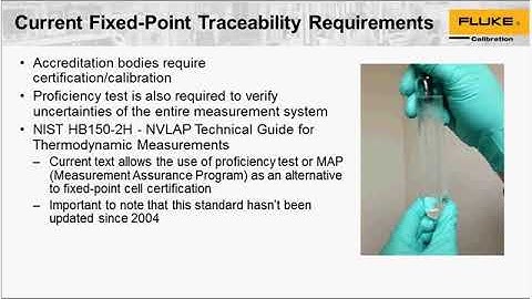 How to Properly Use and Maintain Temperature Fixed Point Cells to Correctly Establish Traceability