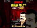 Magic of Indian Polity ✨ | UPSC • State PCS | By Deepak Sir | Only ₹2500/-