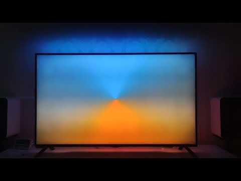 RGB Ambilight Test Video Raspberry Pi 4 55 Zoll APA 102 LEDs
