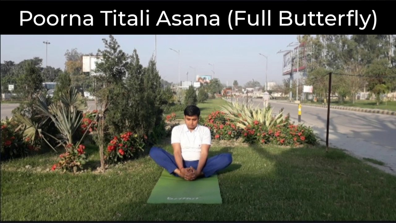 Poorna Titali Asana Full Butterfly Yoga PoseTodays Guruji YouTube