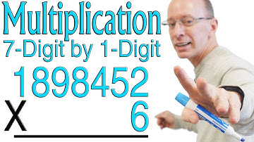 Multiplication 7 Digit by 1 Digit | How to Multiply a 7-Digit Number ✏️