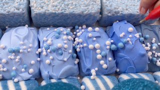 Famous Reverse ASMR | Blue Bliss: Slime, Soap Pressing & Foam Sounds | 4K Net Worth
