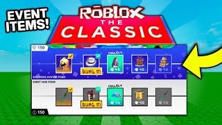 ROBLOX CLASSIC EVENT ITEMS!! (How to claim)