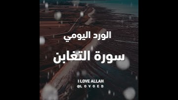 سورة التغابن ياسر الدوسري الايه 12الي 15 - سورة التغابن ياسر الدوسري