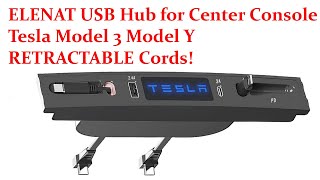 ELENAT USB Hub for Center Console of Tesla Model Y