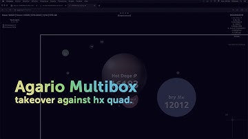 Agar.io - Multibox Takeover against 𝐻𝓏 quad #24