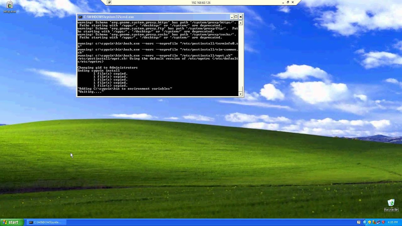 Cygwin,Rsync,SSH Automatic Installation YouTube