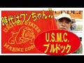 【時代はワンちゃん♫】ビンテージミリタリーTシャツU.S.M.C.ブルドック(ロスコ)/181113