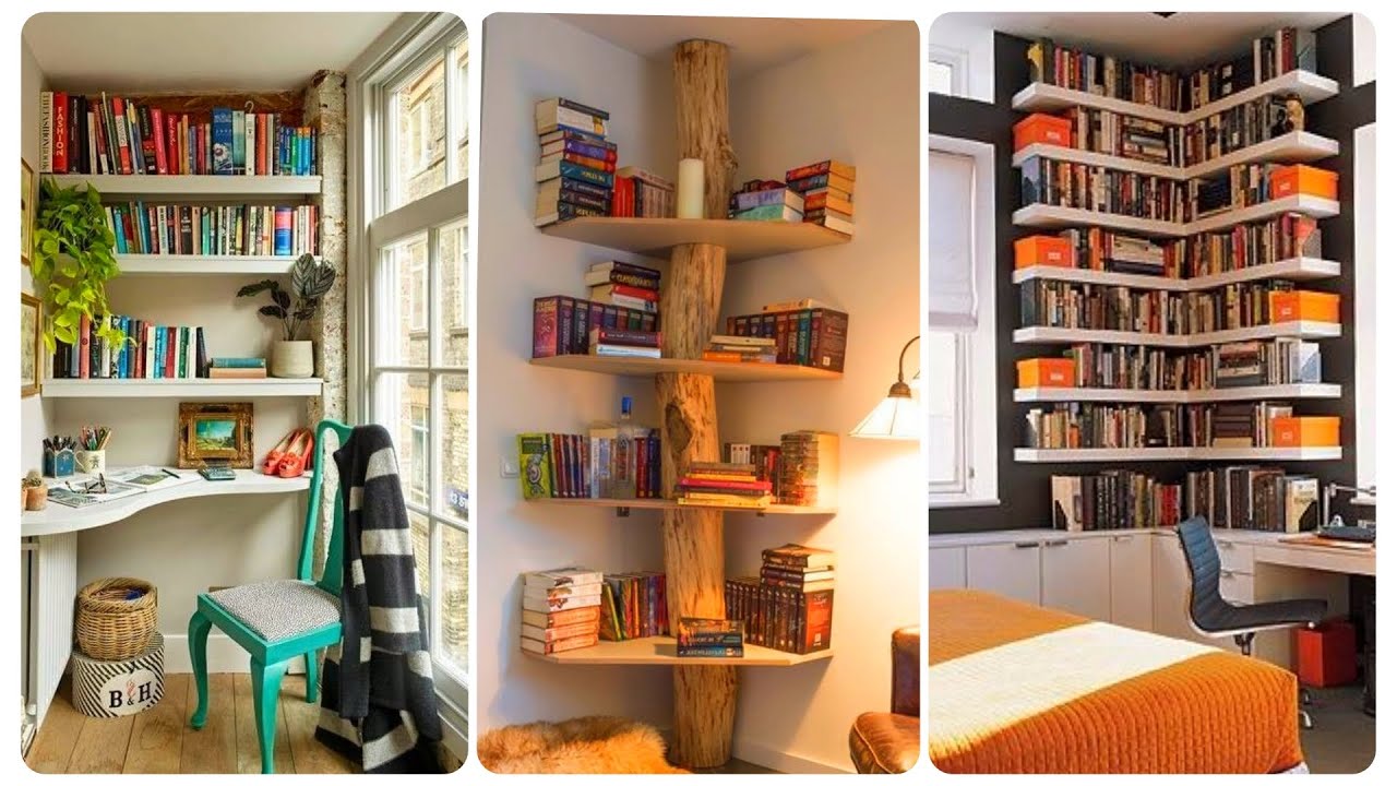 Best Corner Bookshelves Ideas To Save Your Space Wall Corner Bookcase
