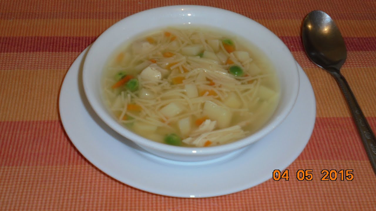 Sopa de Pasta con Pollo - YouTube