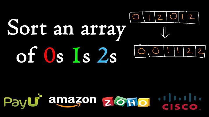 Sort an array of 0s 1s 2s