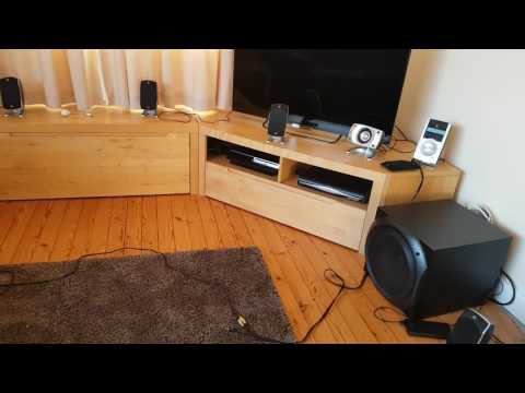 Logitech Z-5500 Sound/Bass Test (Max Volume)