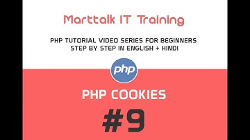 PHP Tutorials for Beginners Full Eng + Hin # 9 PHP Cookies