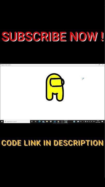 Draw Among Us character using python #shorts #code #python - YouTube