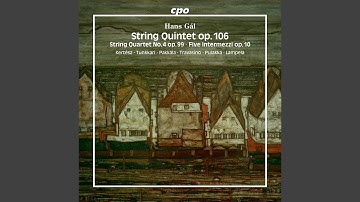 Five Intermezzi for String Quartet op. 10: Allegro commodo